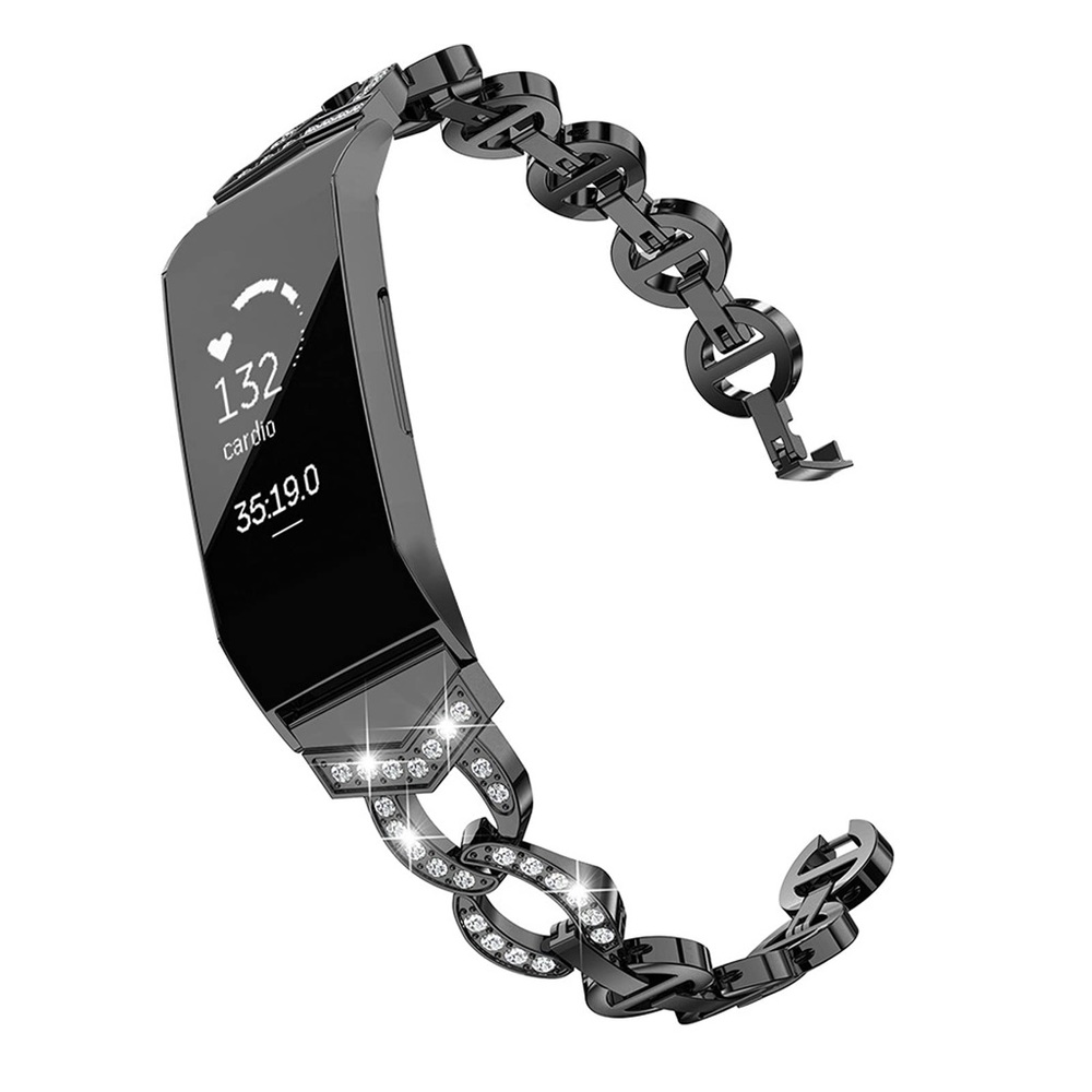 Fitbit Black with Diamond Band